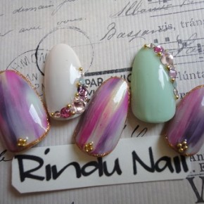 スモーキーマーブルネイル